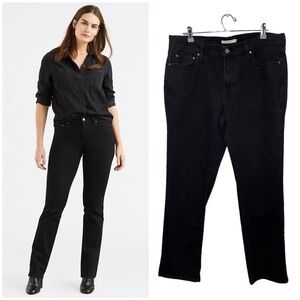 LEVI’S 505 Straight Leg Black Jeans size 32